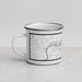 Left View Custom Parkersburg West Virginia Map Enamel Mug in Classic