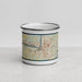Front View Custom Parkersburg West Virginia Map Enamel Mug in Woodblock