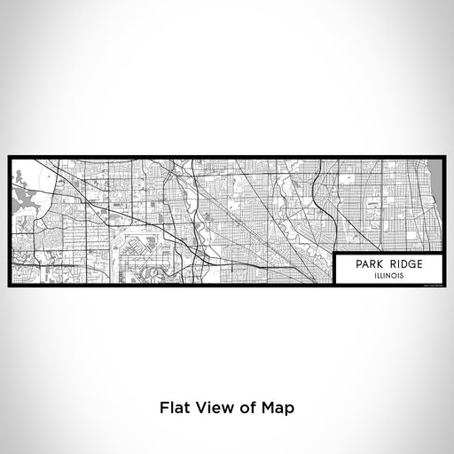 Flat View of Map Custom Park Ridge Illinois Map Enamel Mug in Classic