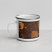 Left View Custom Park Ridge Illinois Map Enamel Mug in Ember