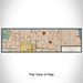 Flat View of Map Custom Park Ridge Illinois Map Enamel Mug in Woodblock