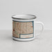 Right View Custom Park Ridge Illinois Map Enamel Mug in Woodblock