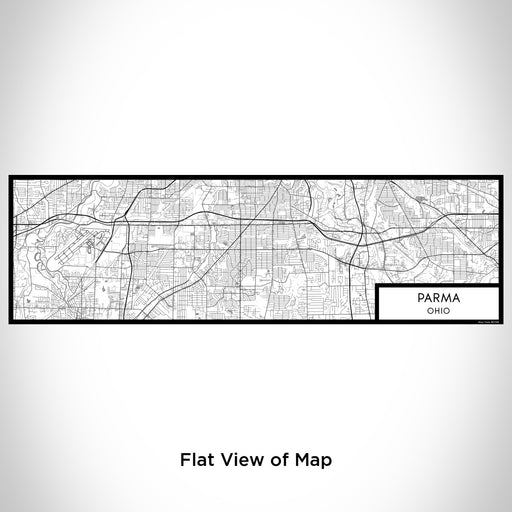 Flat View of Map Custom Parma Ohio Map Enamel Mug in Classic