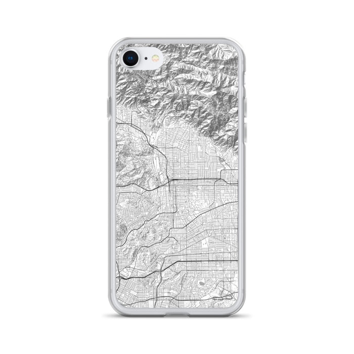 Custom Pasadena California Map iPhone SE Phone Case in Classic