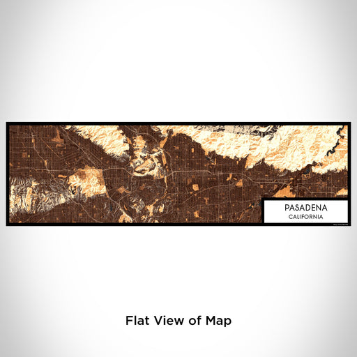 Flat View of Map Custom Pasadena California Map Enamel Mug in Ember