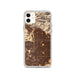 Custom Pasadena California Map Phone Case in Ember