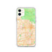 Custom Pasadena California Map Phone Case in Watercolor