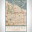 Pasadena California Map Print Portrait Orientation in Woodblock Style With Shaded Background