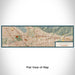 Flat View of Map Custom Pasadena California Map Enamel Mug in Woodblock