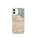 Custom Pasadena California Map iPhone 12 mini Phone Case in Woodblock