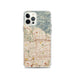 Custom Pasadena California Map iPhone 12 Pro Phone Case in Woodblock