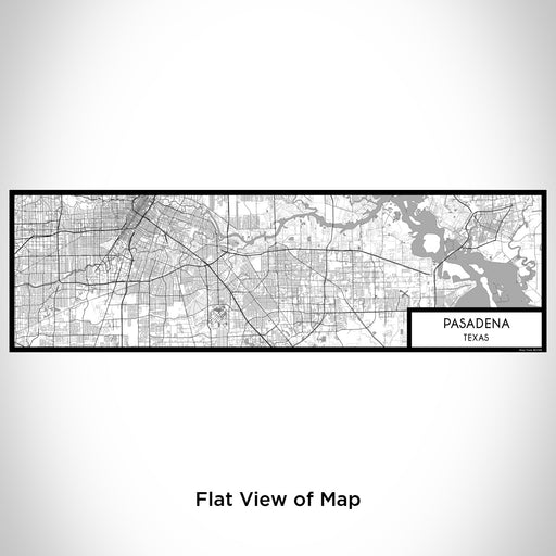 Flat View of Map Custom Pasadena Texas Map Enamel Mug in Classic