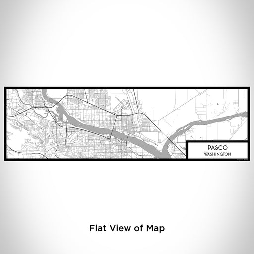 Flat View of Map Custom Pasco Washington Map Enamel Mug in Classic