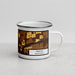 Right View Custom Pasco Washington Map Enamel Mug in Ember