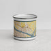 Front View Custom Pasco Washington Map Enamel Mug in Woodblock