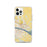 Custom Pasco Washington Map iPhone 12 Pro Phone Case in Woodblock