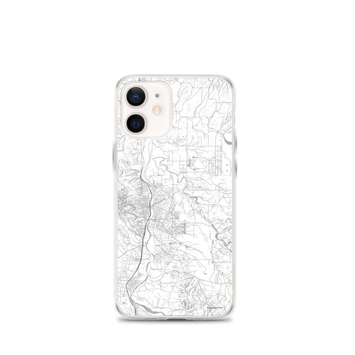 Custom iPhone 12 mini Paso Robles California Map Phone Case in Classic