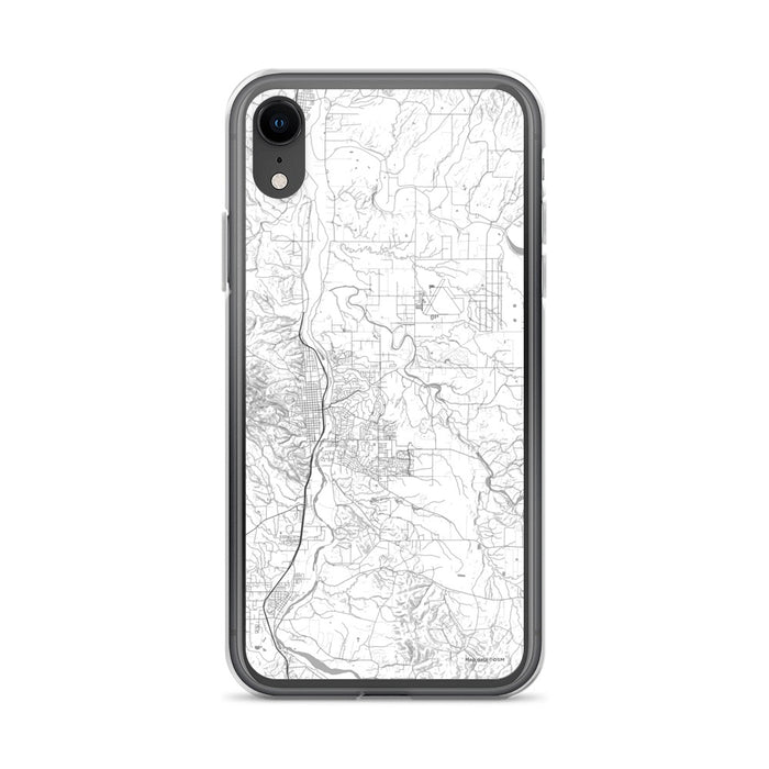 Custom iPhone XR Paso Robles California Map Phone Case in Classic