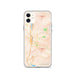 Custom iPhone 11 Paso Robles California Map Phone Case in Watercolor