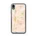 Custom iPhone XR Paso Robles California Map Phone Case in Watercolor