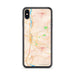 Custom iPhone XS Max Paso Robles California Map Phone Case in Watercolor