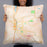 Person holding 22x22 Custom Paso Robles California Map Throw Pillow in Watercolor