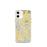 Custom iPhone 12 mini Paso Robles California Map Phone Case in Woodblock