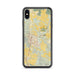 Custom iPhone XS Max Paso Robles California Map Phone Case in Woodblock