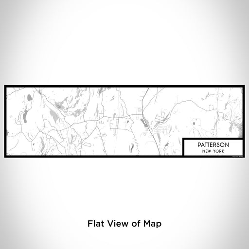 Flat View of Map Custom Patterson New York Map Enamel Mug in Classic