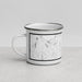 Left View Custom Patterson New York Map Enamel Mug in Classic