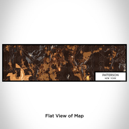 Flat View of Map Custom Patterson New York Map Enamel Mug in Ember