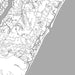 Pawleys Island South Carolina Map Print in Classic Style Zoomed In Close Up Showing Details