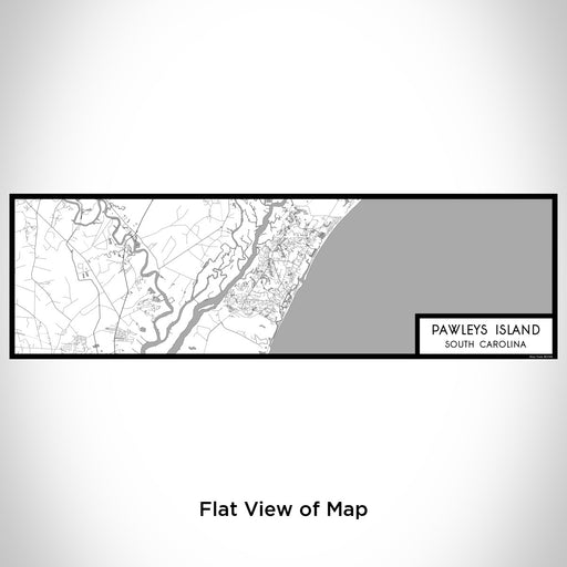 Flat View of Map Custom Pawleys Island South Carolina Map Enamel Mug in Classic