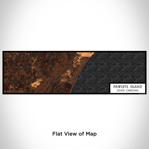 Flat View of Map Custom Pawleys Island South Carolina Map Enamel Mug in Ember