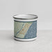 Front View Custom Pawleys Island South Carolina Map Enamel Mug in Woodblock