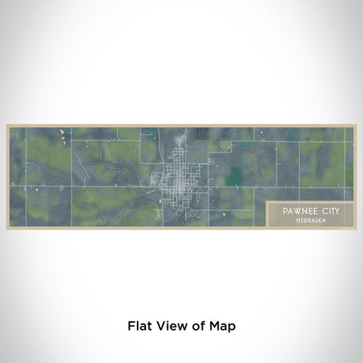 Flat View of Map Custom Pawnee City Nebraska Map Enamel Mug in Afternoon