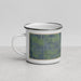 Left View Custom Pawnee City Nebraska Map Enamel Mug in Afternoon
