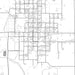Pawnee City Nebraska Map Print in Classic Style Zoomed In Close Up Showing Details