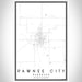 Pawnee City Nebraska Map Print Portrait Orientation in Classic Style With Shaded Background
