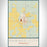 Pawnee City Nebraska Map Print Portrait Orientation in Woodblock Style With Shaded Background