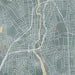 Pawtucket Rhode Island Map Print in Afternoon Style Zoomed In Close Up Showing Details