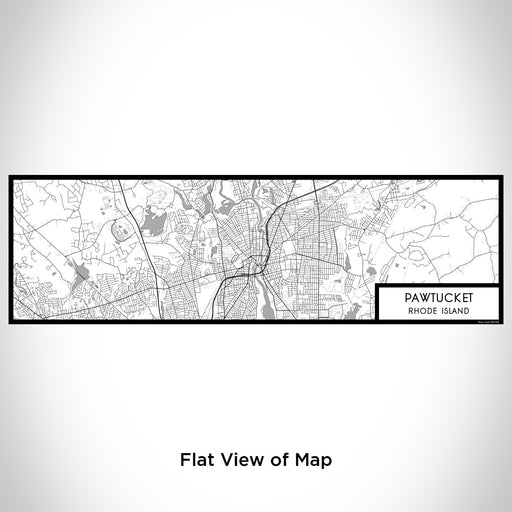 Flat View of Map Custom Pawtucket Rhode Island Map Enamel Mug in Classic