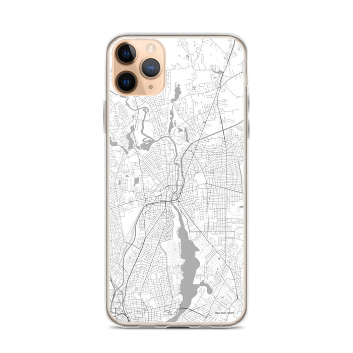 Custom Pawtucket Rhode Island Map Phone Case in Classic