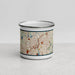 Front View Custom Pawtucket Rhode Island Map Enamel Mug in Woodblock