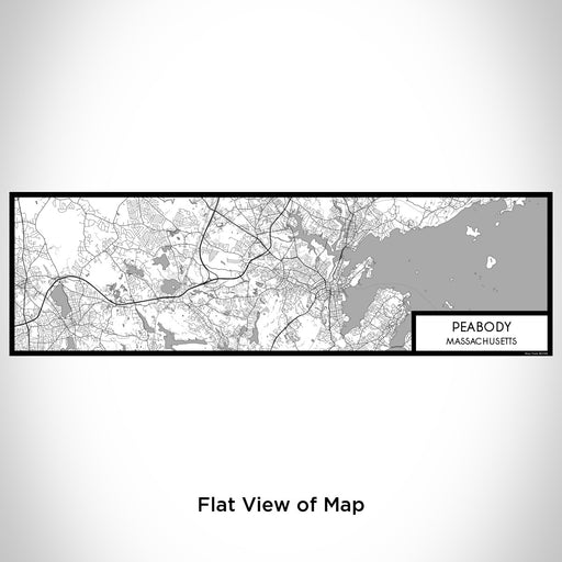 Flat View of Map Custom Peabody Massachusetts Map Enamel Mug in Classic