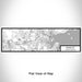 Flat View of Map Custom Peabody Massachusetts Map Enamel Mug in Classic