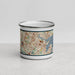 Front View Custom Peabody Massachusetts Map Enamel Mug in Woodblock
