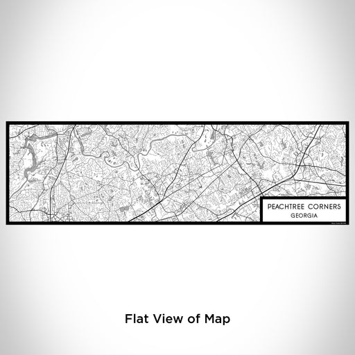 Flat View of Map Custom Peachtree Corners Georgia Map Enamel Mug in Classic