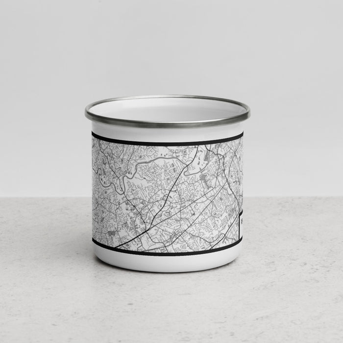 Front View Custom Peachtree Corners Georgia Map Enamel Mug in Classic