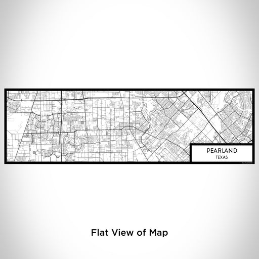 Flat View of Map Custom Pearland Texas Map Enamel Mug in Classic